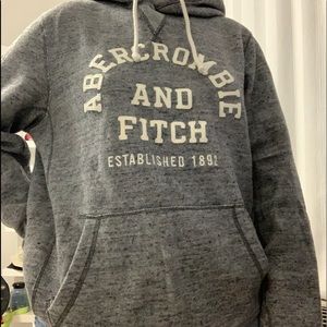 • MENS GRAY ABERCROMBIE HOODIE
